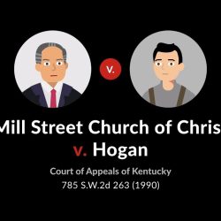 Mill street church of christ v hogan