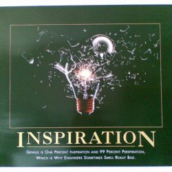 Are inventions realized through inspiration or perspiration