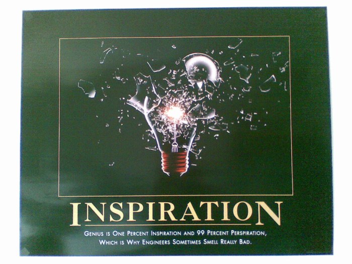 Are inventions realized through inspiration or perspiration